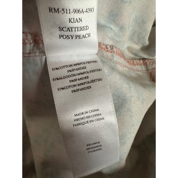 Rails Kian Scattered Posy Peach Floral Mens Swim Shorts Size 2X NWT - Picture 14 of 16